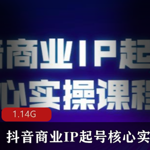 （抖音商业IP起号核心实操）教程