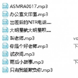 零零代温柔年上jok音声合集：nv，552.34m，百度盘，不在线解压