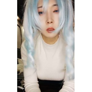 水银灯伪娘雪女COS双视角黑丝后推车1部95M太勾人了