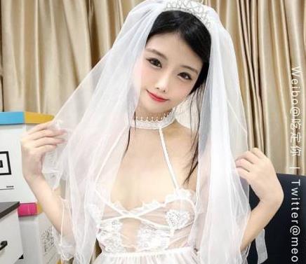 推特少女喵四婚纱自娱1V1.4G，稚嫩天赋拉满